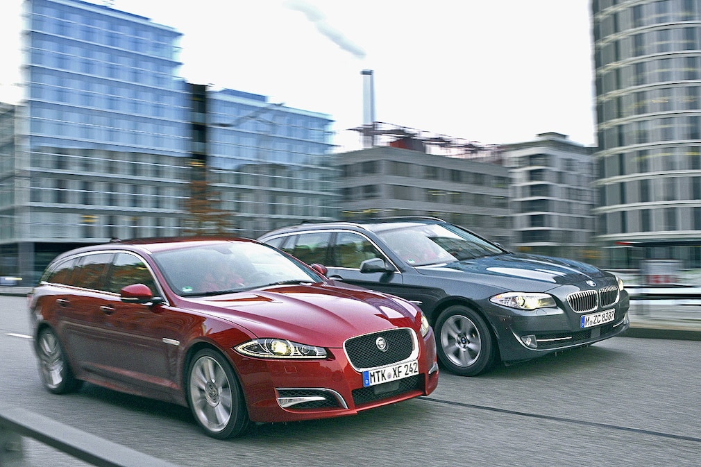 BMW 5er Touring Jaguar XF Sportbrake