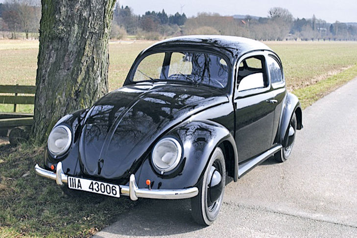 Restaurierung des Jahres VW Käfer Prototyp Nummer 6 nach der Restaurierung