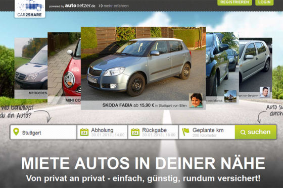 Screenshot Homepage autonetzer.de