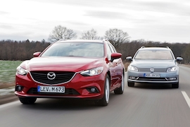 Mazda6 Kombi VW Passat Variant