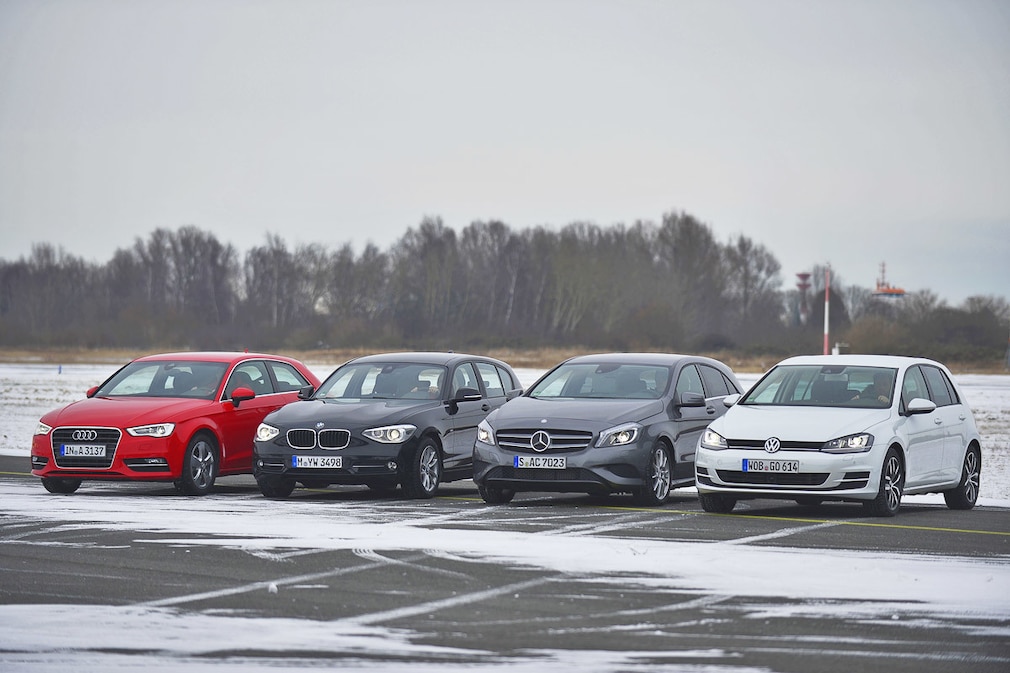 udi A3 BMW 1er Mercedes A-Klasse VW Golf