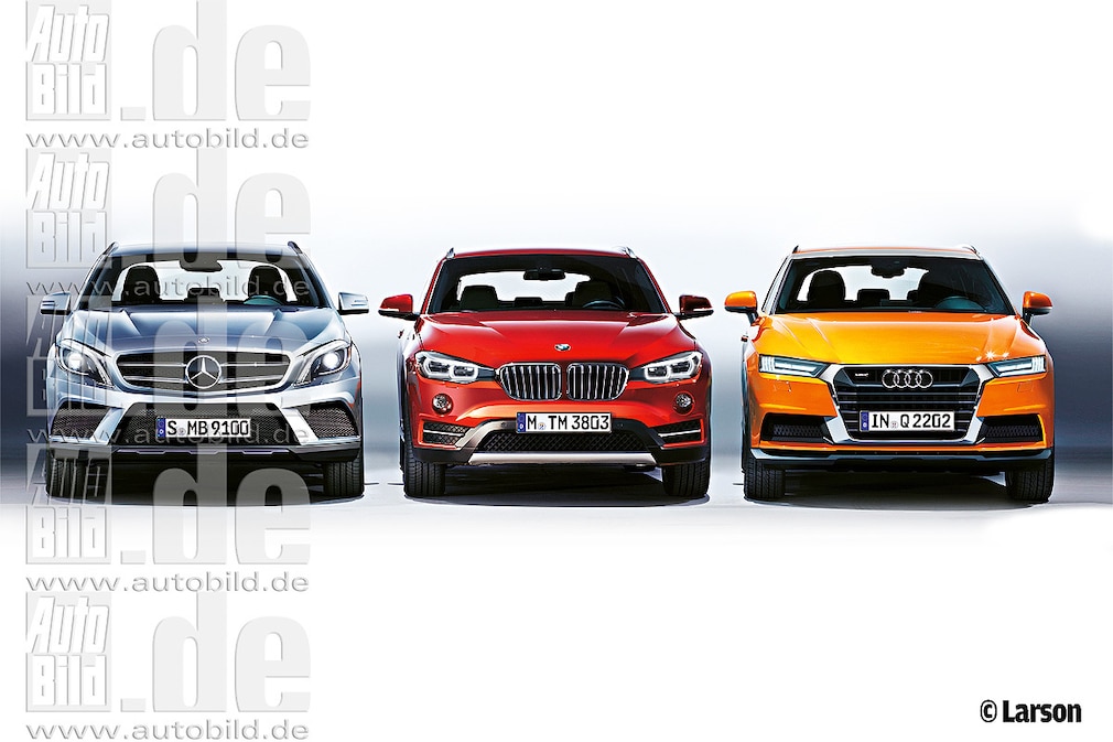 Mercedes GLA, BMW X2, Audi Q2
