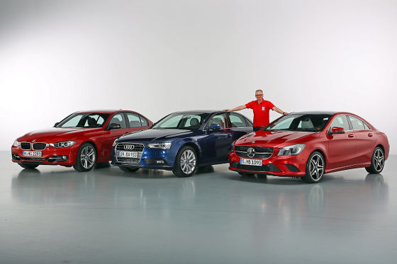 Mercedes CLA gegen Audi A4 und BMW 3er