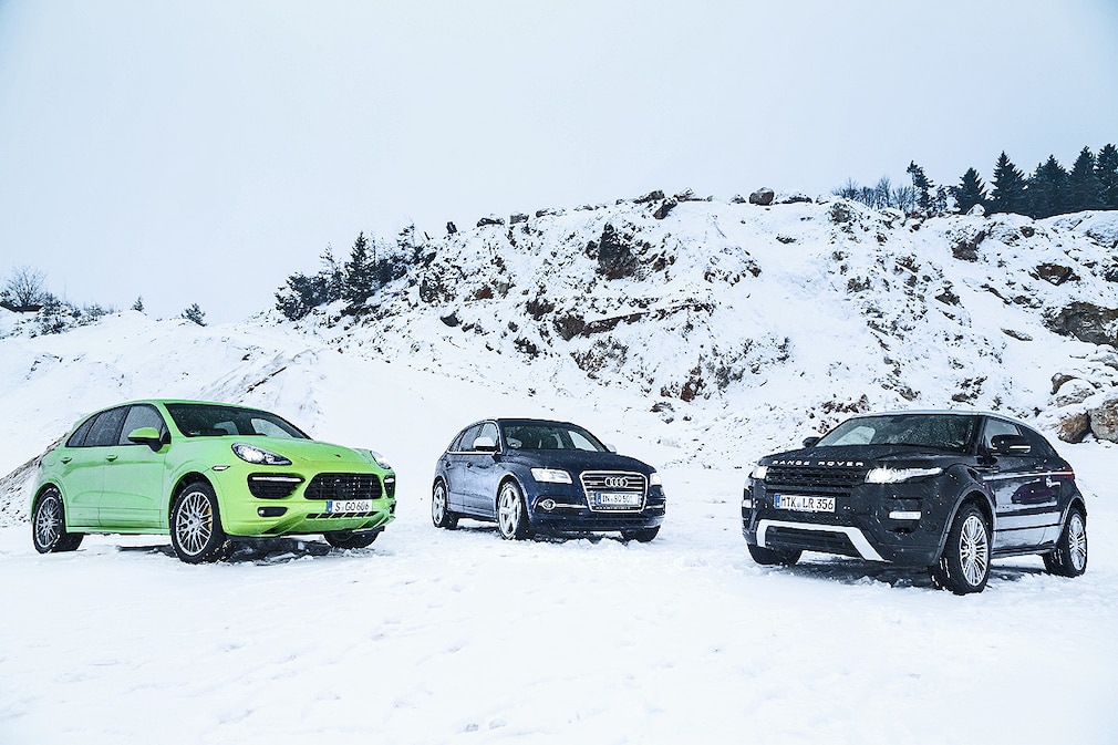 Porsche Cayenne GTS, Audi SQ5 TDI, Range Rover Evoque Coupé