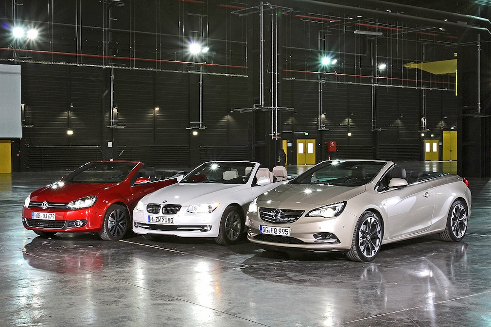 VW Golf Cabrio, BMW 3er Cabrio, Opel Cascada