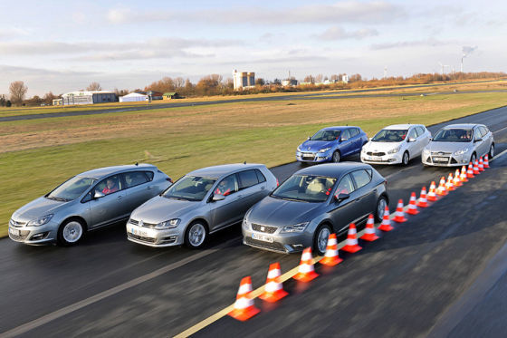 Opel Astra, VW Golf, Seat Leon, Renault Mégane, Kia cee'd, Ford Focus