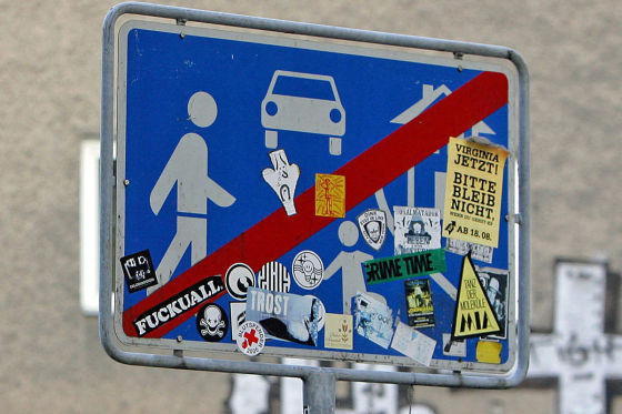 Vandalismus an Verkehrsschildern