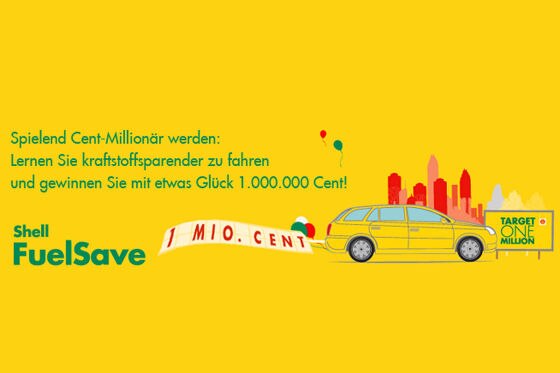 Mit Shell FuelSave zum Cent Millionär