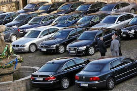 Dienstwagen thüringischer und hessischer Minister