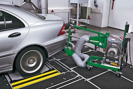 Normverbrauchsermittlung bei einer Mercedes C-Klasse