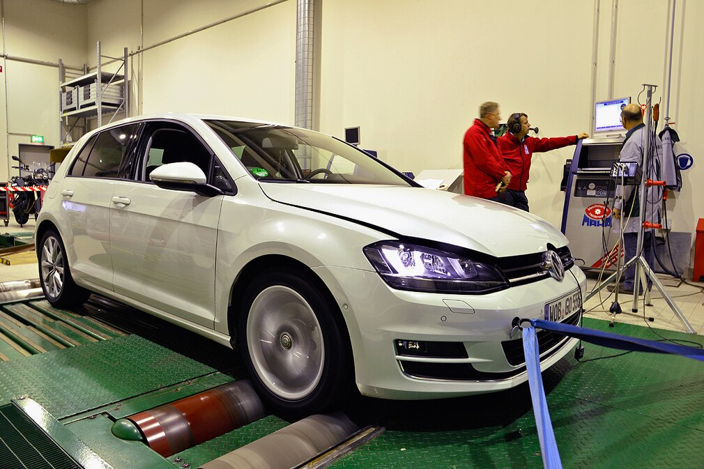 VW Golf VII Prüfstand