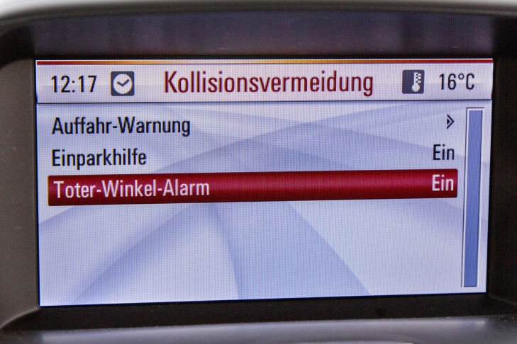 Opel Zafira Toter-Winkel-Warnung
