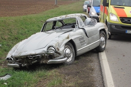 Mercedes 300 SL Flügeltürer nach Crash