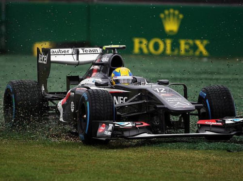 Esteban Gutierrez bezahlte in seinem ersten Formel-1-Qualifying Lehrgeld