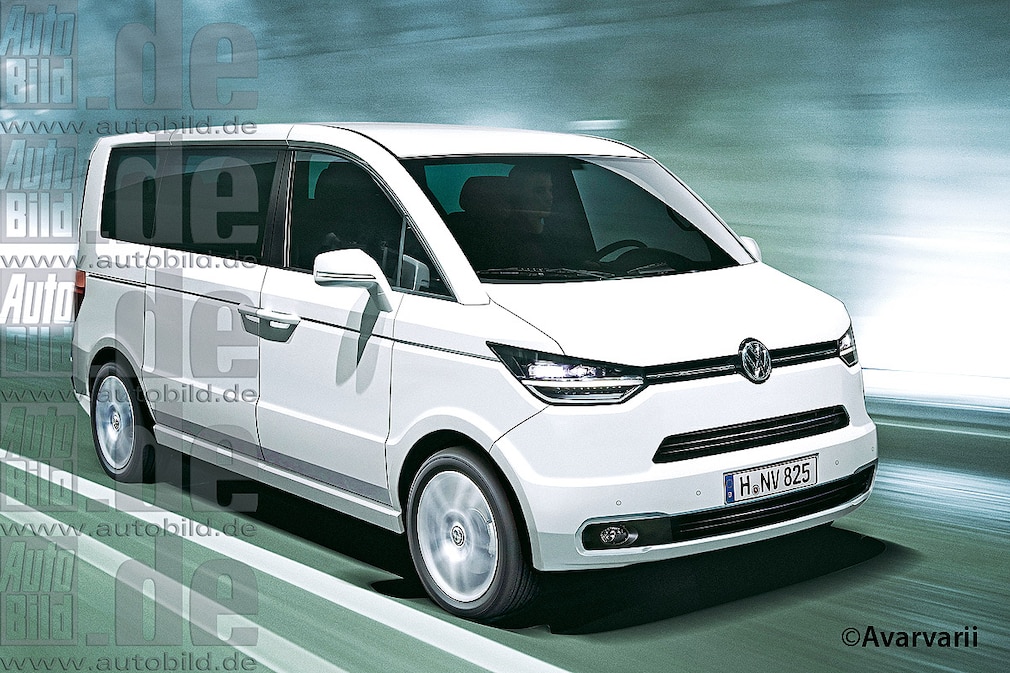 VW T6 Illustration Vorderansicht