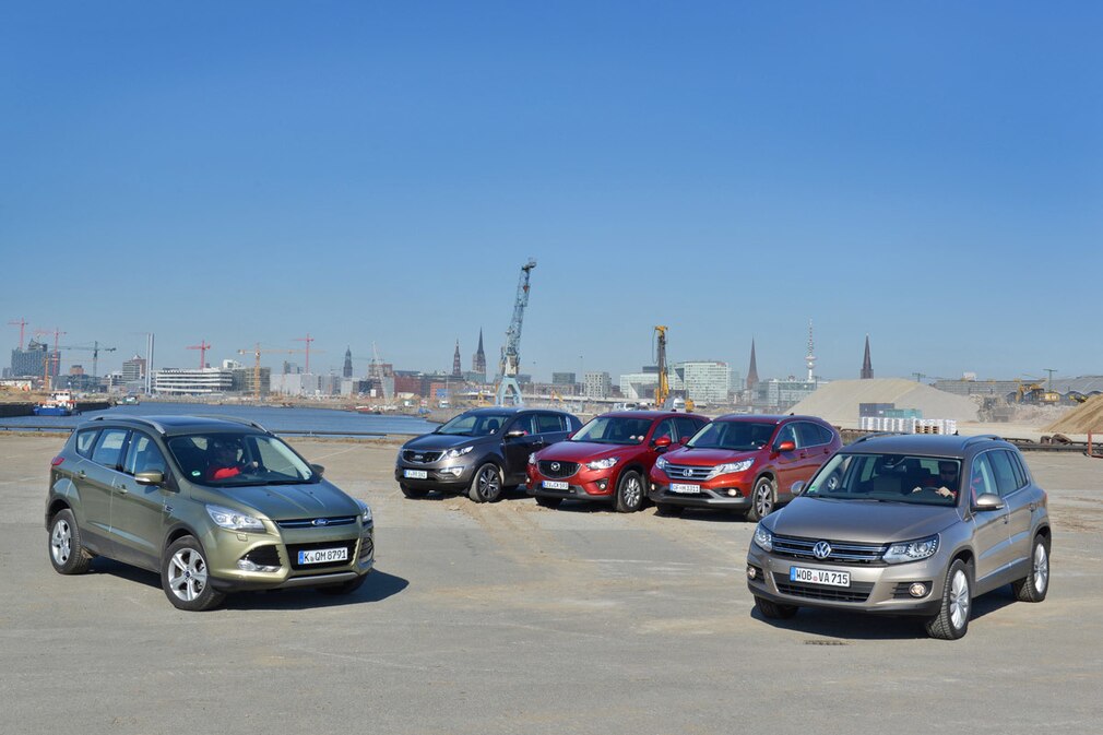 Fünf Kompakt-SUVs im Vergleich