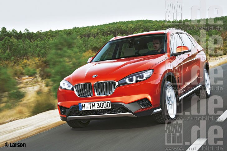 BMW X1 Frontansicht Illustration