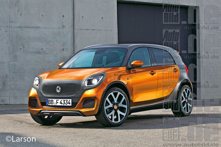 Smart Forcross Frontansicht Illustration