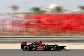 Kimi Räikkönen im Lotus in Bahrain