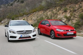 VW Golf GTI Mercedes A-Klasse