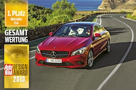 Mercedes CLA, 1. Platz Design Award 2013