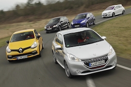 Ford Fiesta ST Opel COrsa OPC Peugeot 208 GTi Renault Clio R.S. VW Polo GTI