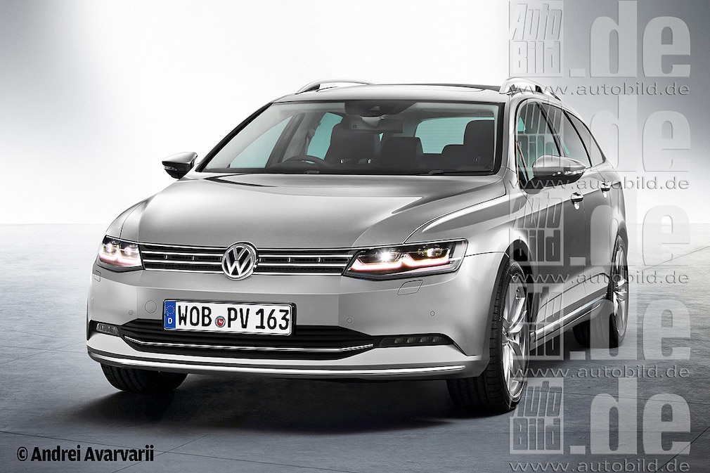 VW Passat Variant 2014 Illustration Frontansicht