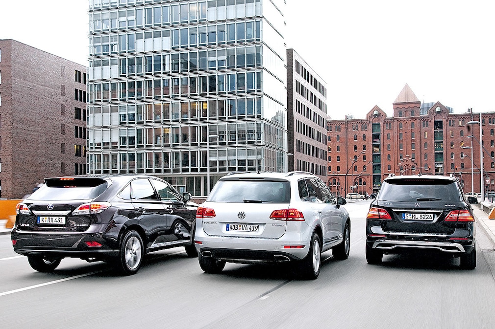 Lexus RX 450h VW Toureg Hybrid Mercedes M-Klasse