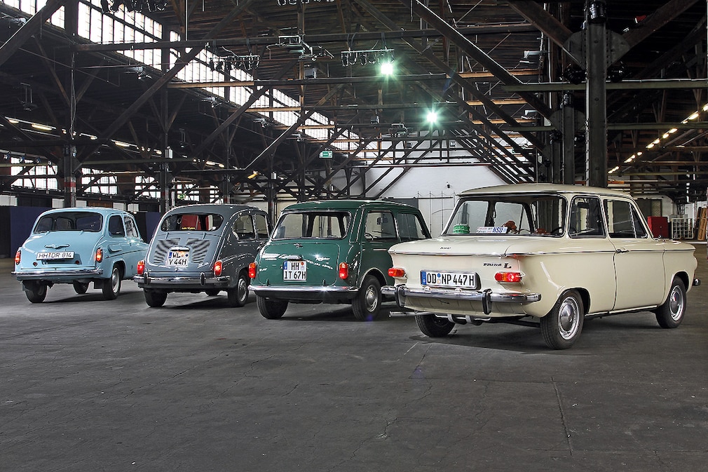 Saporpshez 965A, Fiat 600D, Innocenti Mini 850, NSU Prinz 4L