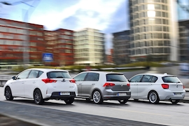 BMW 1er Toyota Auris VW Golf