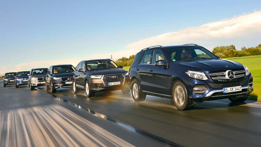 Range Rover Sport VW Touareg BMW X5 Volvo XC90 Audi Q7 Mercedes GLE