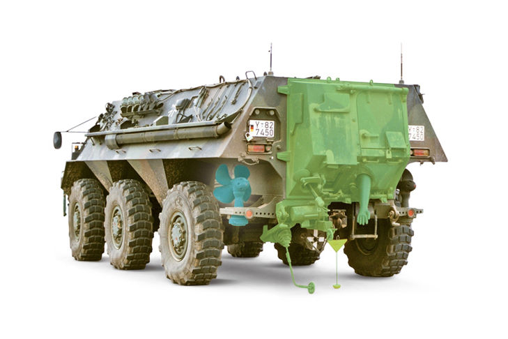 Transportpanzers Fuchs 1A8 Panzerung Transportpanzers Fuchs 1A8 Panzerung