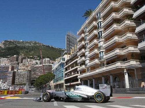 Nico Rosberg sicherte sich die Bestzeit im ersten Freien Training in Monaco