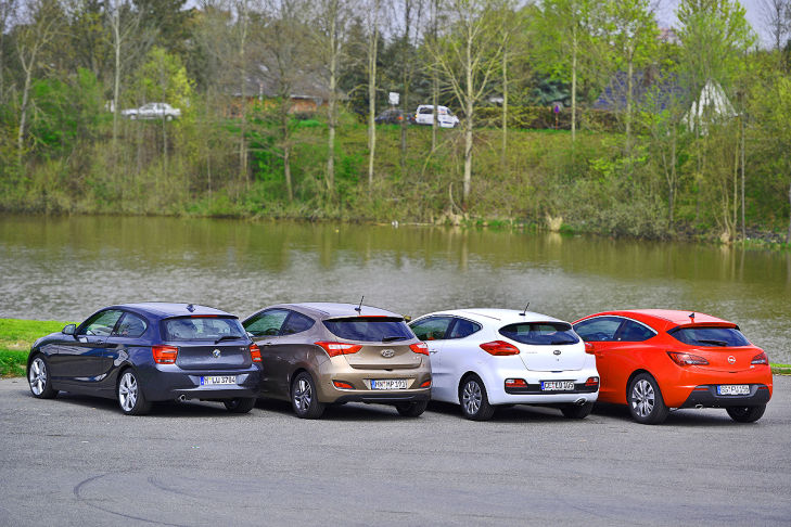 BMW 1er Opel Astra GTC Hyundai i30 Coupé Kia Pro cee'd