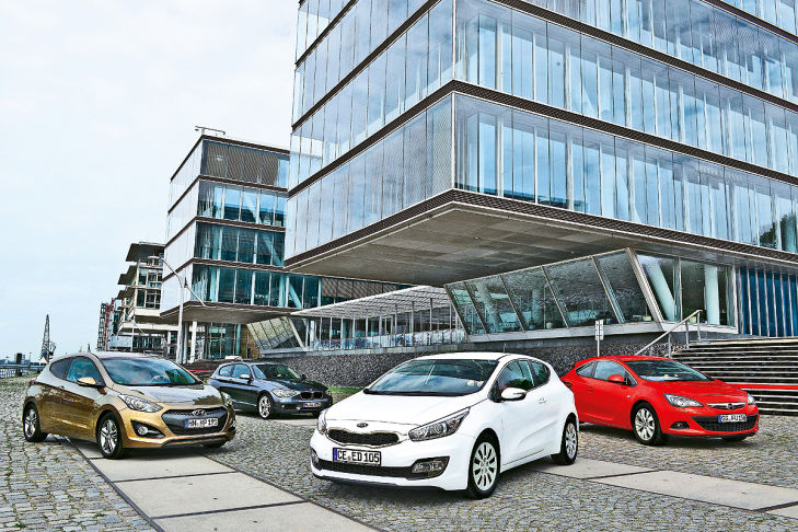 BMW 1er Opel Astra GTC Hyundai i30 Coupé Kia Pro cee'd