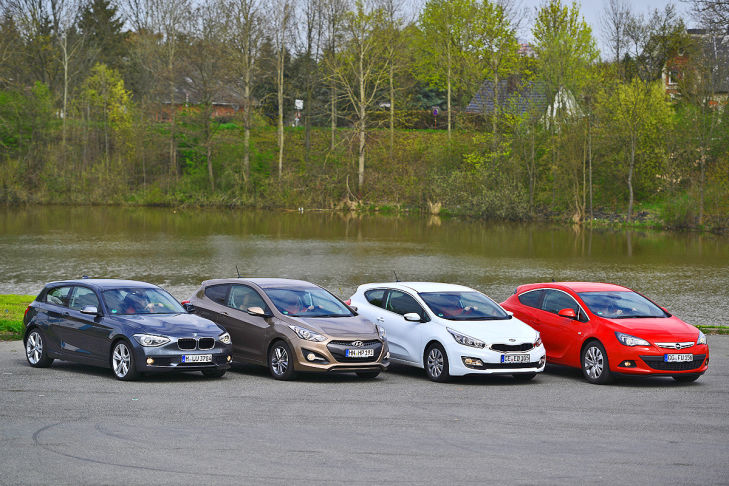 BMW 1er Opel Astra GTC Hyundai i30 Coupé Kia Pro cee'd