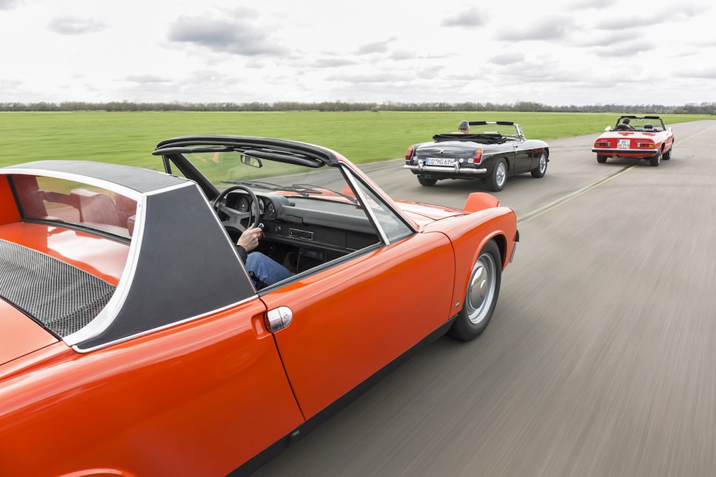 VW-Porsche 914, MGB Roadster, Alfa Romeo Spider