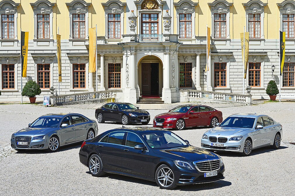 Fünf Luxuslimousinen im Vergleich