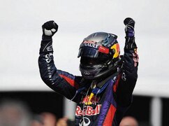 Geschafft: Sebastian Vettel bejubelte seinen ersten Montreal-Sieg