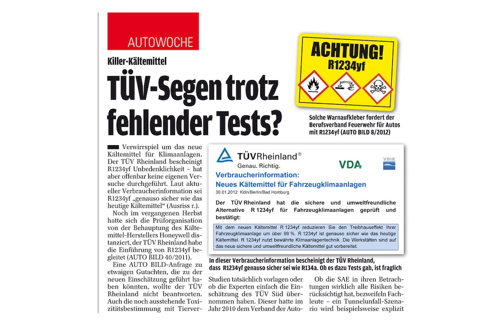 Killer-Kältemittel Ausschnitt