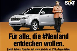 Sixt-Werbung mit Merkel 