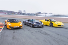 Chevrolet Corvette 427 Convertible Ferrari 458 Spider McLaren MP4-12C Spider
