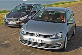VW Golf Variant Kia cee'd SW