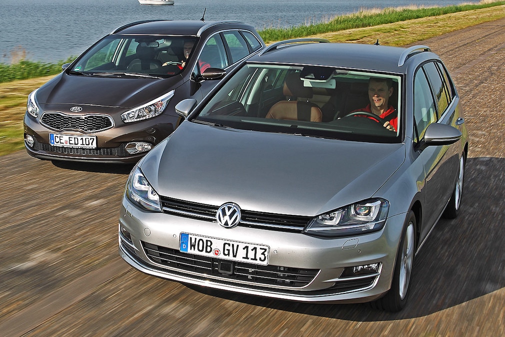 VW Golf Variant Kia cee'd SW