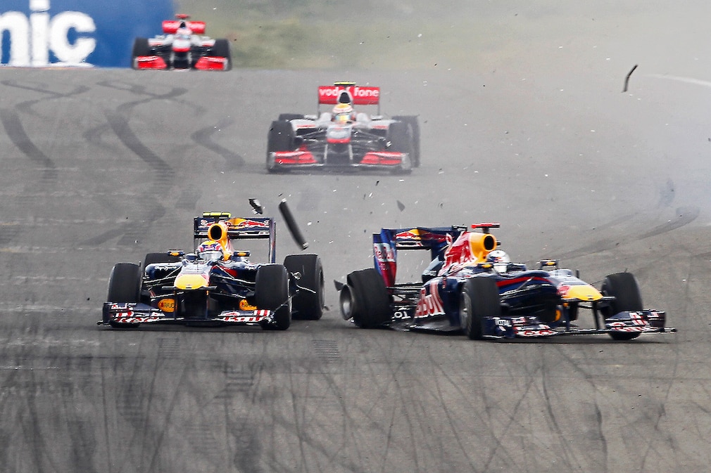 Crash mit Webber Türkei 2010