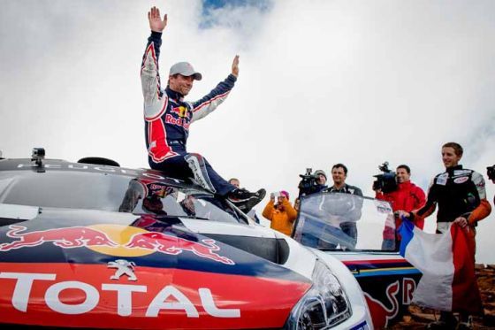Sebastien Loeb nach dem Sieg am Pikes Peak 2013