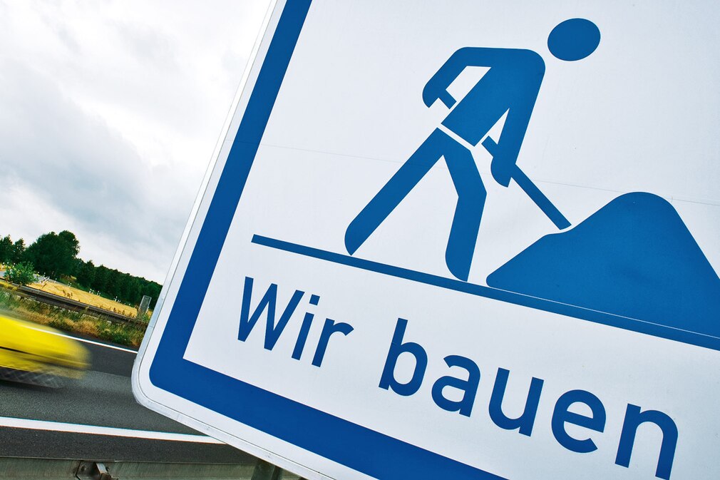 Autobahnbaustelle