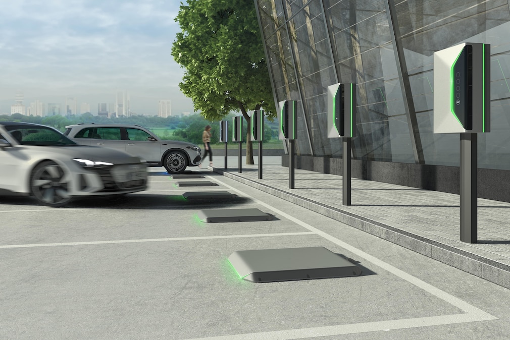 Induktive Ladeloesung reicht von der Fahrzeugpositionierung ueber die elektronische Kommunikation, das Lademanagement bis zur Sicherheitsueberwachung und Datenabfrage, Laden per Induktion