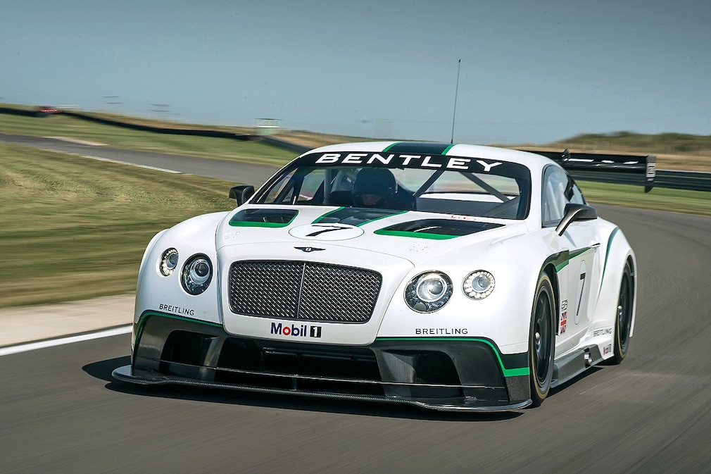 Bentley Continental GT3 race car in Goodwood