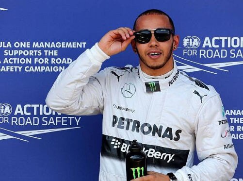 Lewis Hamilton ist stolz auf seine Pole-Position im Mercedes in Deutschland